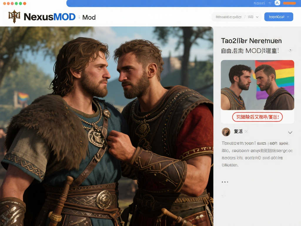 NexusMOD网站争议再起!《天国拯救2》同性恋MOD被删后恢复 NexusMOD网站争议再起!《天国拯救2》同性恋MOD被删后恢复